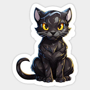 Spooky Cat Sticker